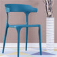 Contemporary Stackable Chairs Dining Open Back Armless Chairs with Plastic Legs Blue 1 Piece Clearhalo 'Dining Chairs' 'Dining Tables & Seating' 'dining_chair' 'furn' 'furn_dining_chair' 'Furniture' 'furniture_dining_chair' 'Kitchen & Dining Furniture' 4746356