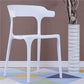 Contemporary Stackable Chairs Dining Open Back Armless Chairs with Plastic Legs White 1 Piece Clearhalo 'Dining Chairs' 'Dining Tables & Seating' 'dining_chair' 'furn' 'furn_dining_chair' 'Furniture' 'furniture_dining_chair' 'Kitchen & Dining Furniture' 4746368