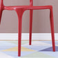Contemporary Stackable Chairs Dining Open Back Armless Chairs with Plastic Legs Clearhalo 'Dining Chairs' 'Dining Tables & Seating' 'dining_chair' 'furn' 'furn_dining_chair' 'Furniture' 'furniture_dining_chair' 'Kitchen & Dining Furniture' 4746369