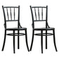 Traditional Birch Slat Back Side Chair Matte Finish Wood Dining Chair Black 2 Piece Set Clearhalo 'Dining Chairs' 'Dining Tables & Seating' 'dining_chair' 'furn' 'furn_dining_chair' 'Furniture' 'furniture_dining_chair' 'Kitchen & Dining Furniture' 4746412