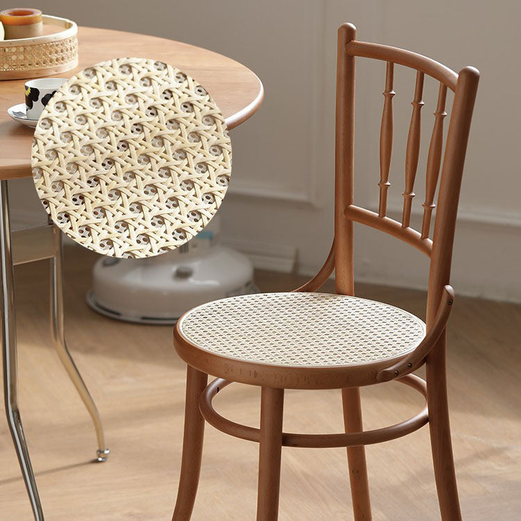 Traditional Birch Slat Back Side Chair Matte Finish Wood Dining Chair Clearhalo 'Dining Chairs' 'Dining Tables & Seating' 'dining_chair' 'furn' 'furn_dining_chair' 'Furniture' 'furniture_dining_chair' 'Kitchen & Dining Furniture' 4746415