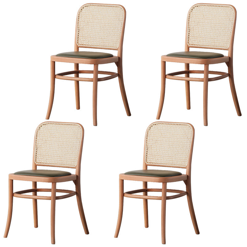 Traditional Wood Kitchen Dining Room Side Chair Open Back Chair Wood 4 Piece Set Clearhalo 'Dining Chairs' 'Dining Tables & Seating' 'dining_chair' 'furn' 'furn_dining_chair' 'Furniture' 'furniture_dining_chair' 'Kitchen & Dining Furniture' 4746436