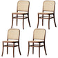 Traditional Wood Kitchen Dining Room Side Chair Open Back Chair Walnut 4 Piece Set Clearhalo 'Dining Chairs' 'Dining Tables & Seating' 'dining_chair' 'furn' 'furn_dining_chair' 'Furniture' 'furniture_dining_chair' 'Kitchen & Dining Furniture' 4746440
