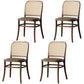 Traditional Wood Kitchen Dining Room Side Chair Open Back Chair Light Khaki 4 Piece Set Clearhalo 'Dining Chairs' 'Dining Tables & Seating' 'dining_chair' 'furn' 'furn_dining_chair' 'Furniture' 'furniture_dining_chair' 'Kitchen & Dining Furniture' 4746446