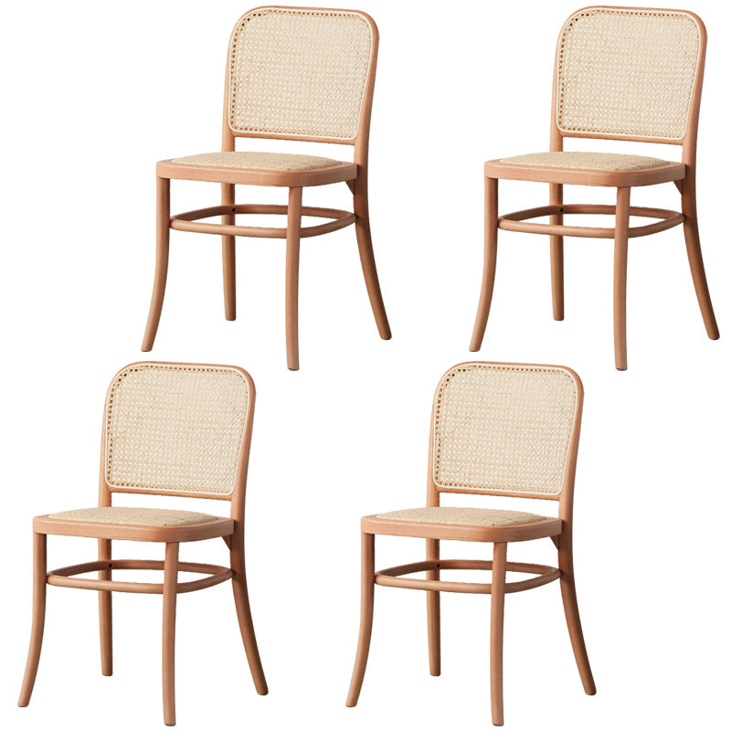 Traditional Wood Kitchen Dining Room Side Chair Open Back Chair Natural 4 Piece Set Clearhalo 'Dining Chairs' 'Dining Tables & Seating' 'dining_chair' 'furn' 'furn_dining_chair' 'Furniture' 'furniture_dining_chair' 'Kitchen & Dining Furniture' 4746452