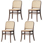 Traditional Wood Kitchen Dining Room Side Chair Open Back Chair Dark Khaki 4 Piece Set Clearhalo 'Dining Chairs' 'Dining Tables & Seating' 'dining_chair' 'furn' 'furn_dining_chair' 'Furniture' 'furniture_dining_chair' 'Kitchen & Dining Furniture' 4746455