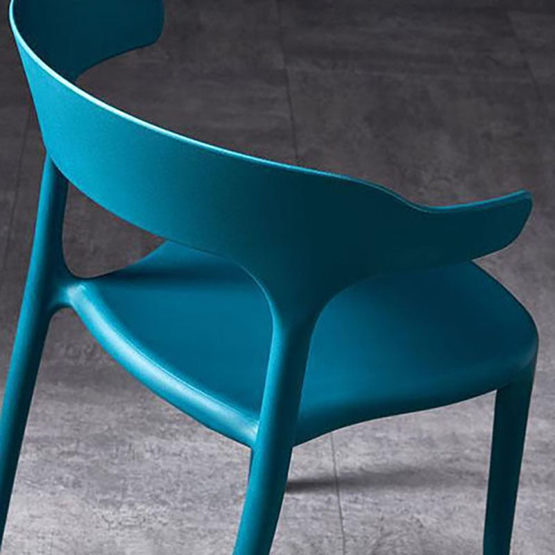 Contemporary Stackable Chairs Dining Open Back Arm Chairs with Plastic Legs Clearhalo 'Dining Chairs' 'Dining Tables & Seating' 'dining_chair' 'furn' 'furn_dining_chair' 'Furniture' 'furniture_dining_chair' 'Kitchen & Dining Furniture' 4746473