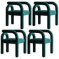 Modern Design Armless Open Back Chairs Fabric Dining Chairs for Home Green 4 Piece Set Clearhalo 'Dining Chairs' 'Dining Tables & Seating' 'dining_chair' 'furn' 'furn_dining_chair' 'Furniture' 'furniture_dining_chair' 'Kitchen & Dining Furniture' 4746506