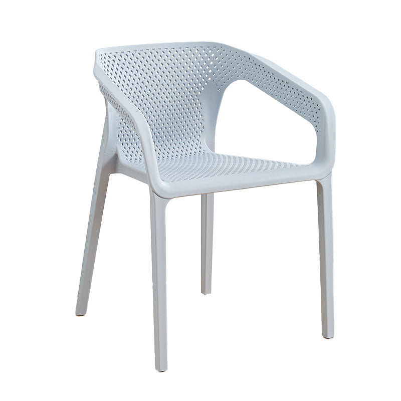 Contemporary Stackable Chairs Dining Kitchen Arm Chairs with Plastic Legs Clearhalo 'Dining Chairs' 'Dining Tables & Seating' 'dining_chair' 'furn' 'furn_dining_chair' 'Furniture' 'furniture_dining_chair' 'Kitchen & Dining Furniture' 4746586