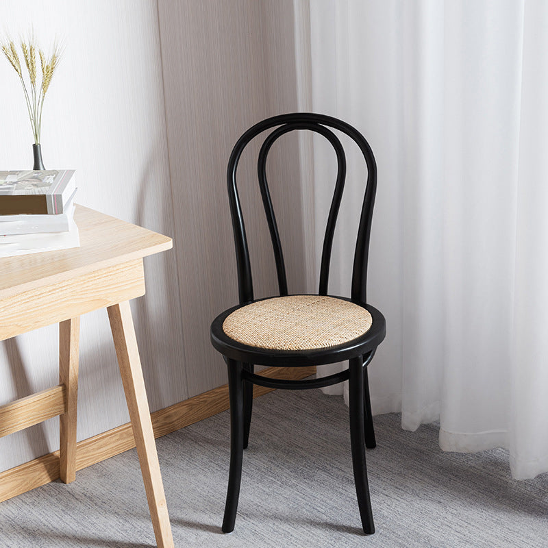 Wood Traditional Kitchen Dining Room Side Chair Windsor Back Chair Clearhalo 'Dining Chairs' 'Dining Tables & Seating' 'dining_chair' 'furn' 'furn_dining_chair' 'Furniture' 'furniture_dining_chair' 'Kitchen & Dining Furniture' 4746636