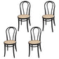 Wood Traditional Kitchen Dining Room Side Chair Windsor Back Chair Black 4 Piece Set Clearhalo 'Dining Chairs' 'Dining Tables & Seating' 'dining_chair' 'furn' 'furn_dining_chair' 'Furniture' 'furniture_dining_chair' 'Kitchen & Dining Furniture' 4746638