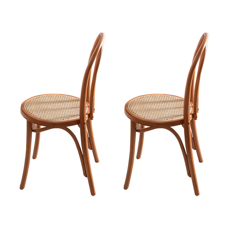Wood Traditional Kitchen Dining Room Side Chair Windsor Back Chair Dark Khaki 2 Piece Set Clearhalo 'Dining Chairs' 'Dining Tables & Seating' 'dining_chair' 'furn' 'furn_dining_chair' 'Furniture' 'furniture_dining_chair' 'Kitchen & Dining Furniture' 4746642