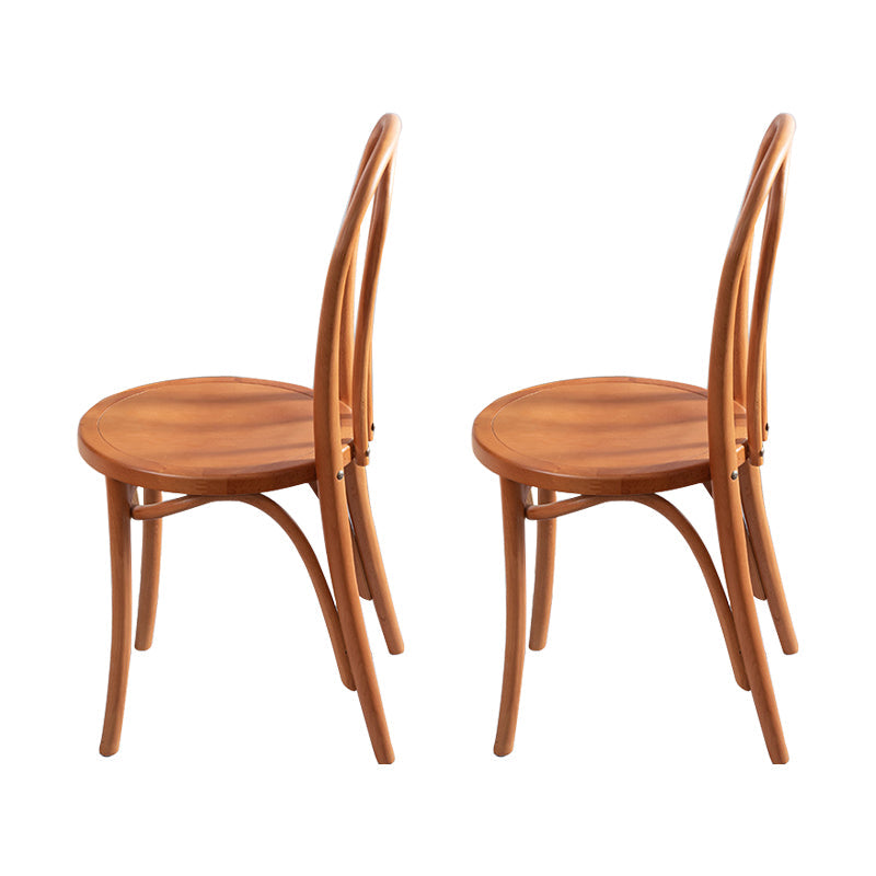 Wood Traditional Kitchen Dining Room Side Chair Windsor Back Chair Khaki 2 Piece Set Clearhalo 'Dining Chairs' 'Dining Tables & Seating' 'dining_chair' 'furn' 'furn_dining_chair' 'Furniture' 'furniture_dining_chair' 'Kitchen & Dining Furniture' 4746648