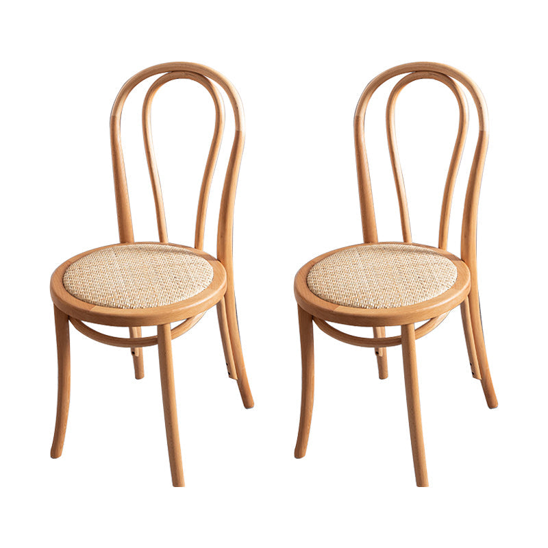 Wood Traditional Kitchen Dining Room Side Chair Windsor Back Chair Natural 2 Piece Set Clearhalo 'Dining Chairs' 'Dining Tables & Seating' 'dining_chair' 'furn' 'furn_dining_chair' 'Furniture' 'furniture_dining_chair' 'Kitchen & Dining Furniture' 4746659