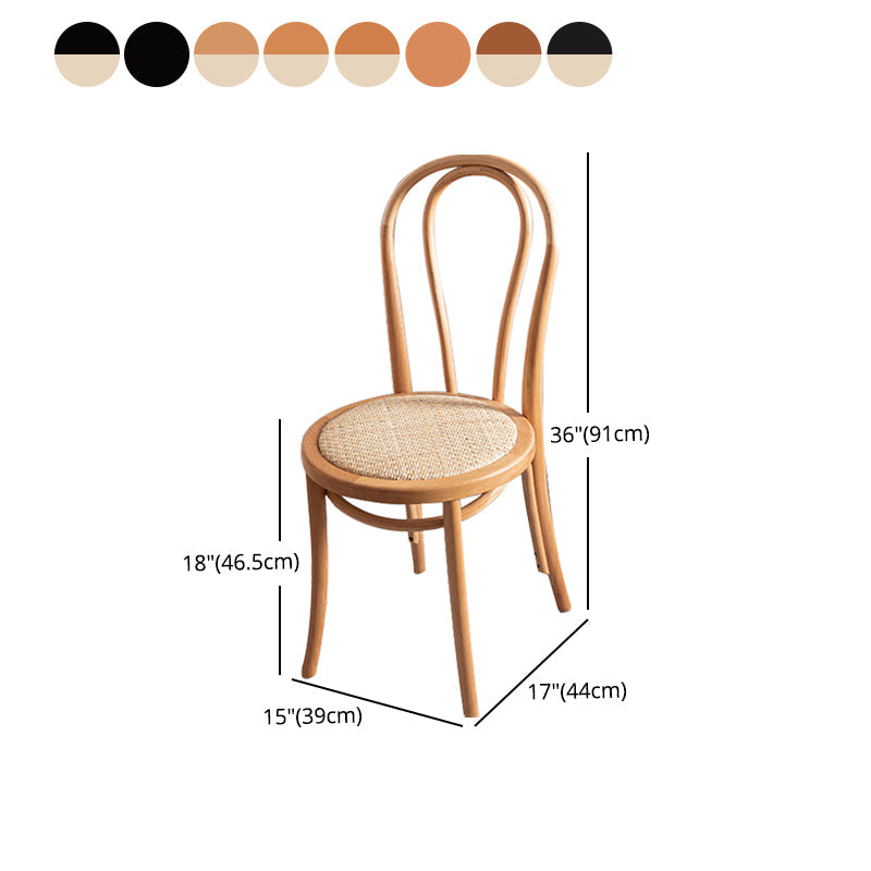 Wood Traditional Kitchen Dining Room Side Chair Windsor Back Chair Clearhalo 'Dining Chairs' 'Dining Tables & Seating' 'dining_chair' 'furn' 'furn_dining_chair' 'Furniture' 'furniture_dining_chair' 'Kitchen & Dining Furniture' 4746667