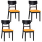 Industrial Ash Open Side Chair Matte Finish Wood Dining Chair Orange 4 Piece Set Black Clearhalo 'Dining Chairs' 'Dining Tables & Seating' 'dining_chair' 'furn' 'furn_dining_chair' 'Furniture' 'furniture_dining_chair' 'Kitchen & Dining Furniture' 4746670