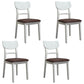 Industrial Ash Open Side Chair Matte Finish Wood Dining Chair Coffee 4 Piece Set White Clearhalo 'Dining Chairs' 'Dining Tables & Seating' 'dining_chair' 'furn' 'furn_dining_chair' 'Furniture' 'furniture_dining_chair' 'Kitchen & Dining Furniture' 4746676