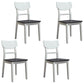 Industrial Ash Open Side Chair Matte Finish Wood Dining Chair Black 4 Piece Set White Clearhalo 'Dining Chairs' 'Dining Tables & Seating' 'dining_chair' 'furn' 'furn_dining_chair' 'Furniture' 'furniture_dining_chair' 'Kitchen & Dining Furniture' 4746680