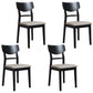 Industrial Ash Open Side Chair Matte Finish Wood Dining Chair Grey 4 Piece Set Black Clearhalo 'Dining Chairs' 'Dining Tables & Seating' 'dining_chair' 'furn' 'furn_dining_chair' 'Furniture' 'furniture_dining_chair' 'Kitchen & Dining Furniture' 4746686