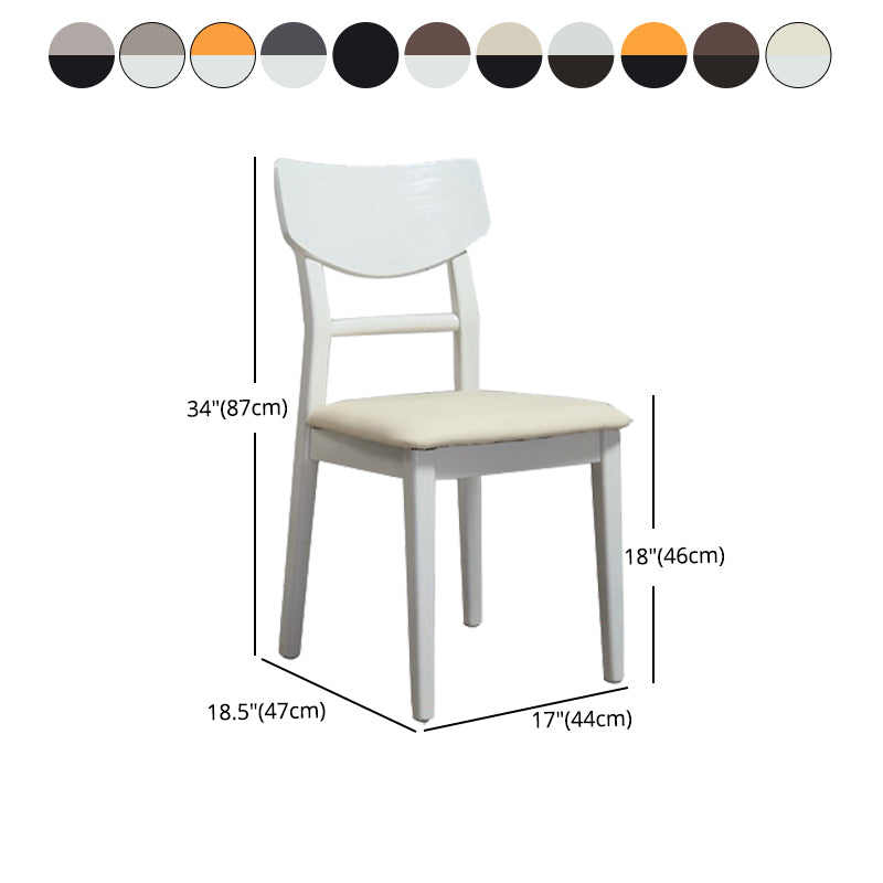 Industrial Ash Open Side Chair Matte Finish Wood Dining Chair Clearhalo 'Dining Chairs' 'Dining Tables & Seating' 'dining_chair' 'furn' 'furn_dining_chair' 'Furniture' 'furniture_dining_chair' 'Kitchen & Dining Furniture' 4746688