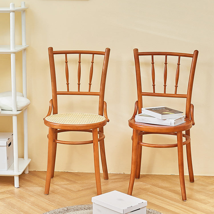 Wood Traditional Kitchen Dining Room Chair Slat Back Side Chair Clearhalo 'Dining Chairs' 'Dining Tables & Seating' 'dining_chair' 'furn' 'furn_dining_chair' 'Furniture' 'furniture_dining_chair' 'Kitchen & Dining Furniture' 4746707