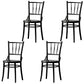 Wood Traditional Kitchen Dining Room Chair Slat Back Side Chair Black Wood 4 Piece Set Clearhalo 'Dining Chairs' 'Dining Tables & Seating' 'dining_chair' 'furn' 'furn_dining_chair' 'Furniture' 'furniture_dining_chair' 'Kitchen & Dining Furniture' 4746710