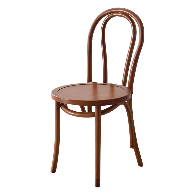 Traditional Wood Kitchen Dining Room Side Chair Windsor Back Chair Walnut Wood 1 Piece Clearhalo 'Dining Chairs' 'Dining Tables & Seating' 'dining_chair' 'furn' 'furn_dining_chair' 'Furniture' 'furniture_dining_chair' 'Kitchen & Dining Furniture' 4746713