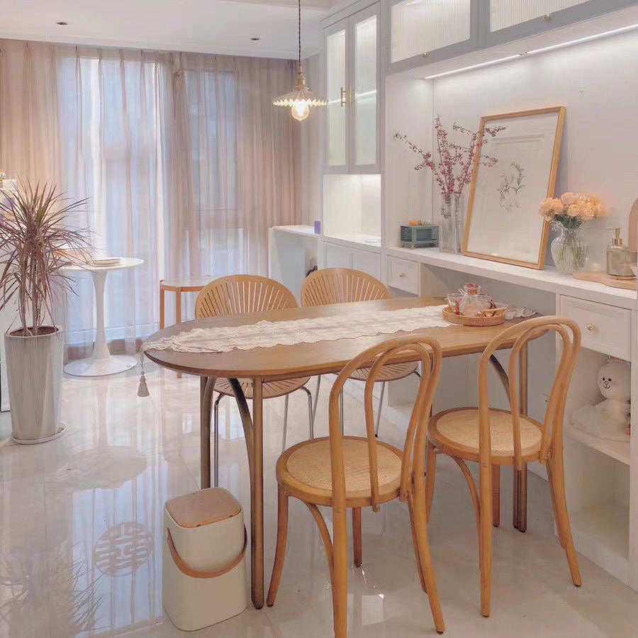 Traditional Wood Kitchen Dining Room Side Chair Windsor Back Chair Clearhalo 'Dining Chairs' 'Dining Tables & Seating' 'dining_chair' 'furn' 'furn_dining_chair' 'Furniture' 'furniture_dining_chair' 'Kitchen & Dining Furniture' 4746719