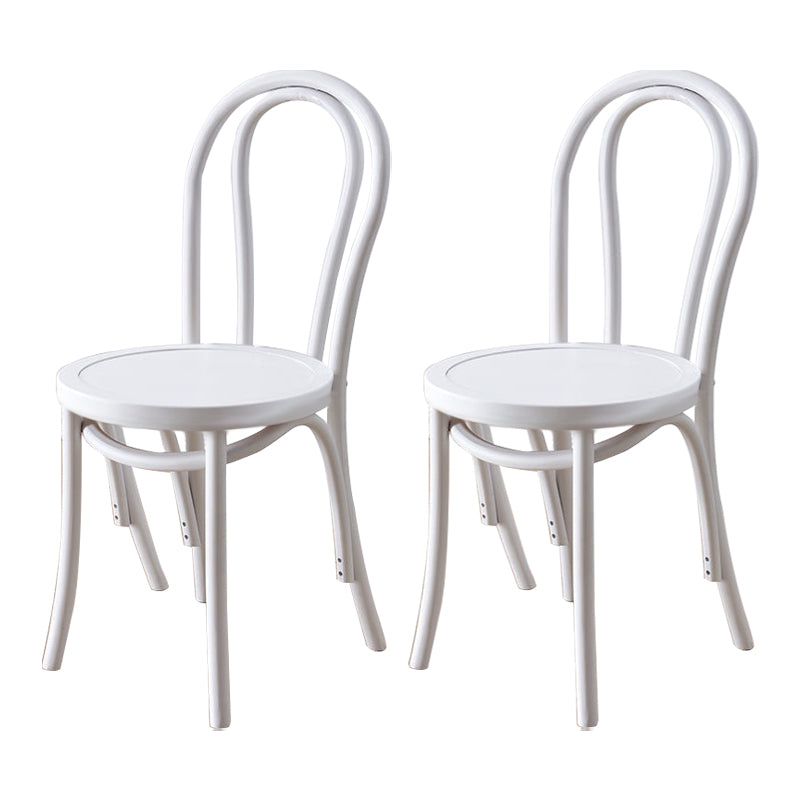 Traditional Wood Kitchen Dining Room Side Chair Windsor Back Chair White Wood 2 Piece Set Clearhalo 'Dining Chairs' 'Dining Tables & Seating' 'dining_chair' 'furn' 'furn_dining_chair' 'Furniture' 'furniture_dining_chair' 'Kitchen & Dining Furniture' 4746727