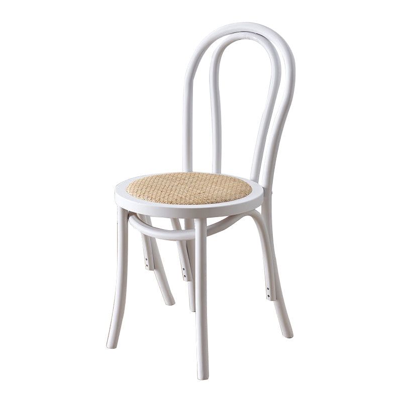 Traditional Wood Kitchen Dining Room Side Chair Windsor Back Chair White Wicker & Rattan 1 Piece Clearhalo 'Dining Chairs' 'Dining Tables & Seating' 'dining_chair' 'furn' 'furn_dining_chair' 'Furniture' 'furniture_dining_chair' 'Kitchen & Dining Furniture' 4746730