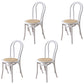 Traditional Wood Kitchen Dining Room Side Chair Windsor Back Chair White Wicker & Rattan 4 Piece Set Clearhalo 'Dining Chairs' 'Dining Tables & Seating' 'dining_chair' 'furn' 'furn_dining_chair' 'Furniture' 'furniture_dining_chair' 'Kitchen & Dining Furniture' 4746733