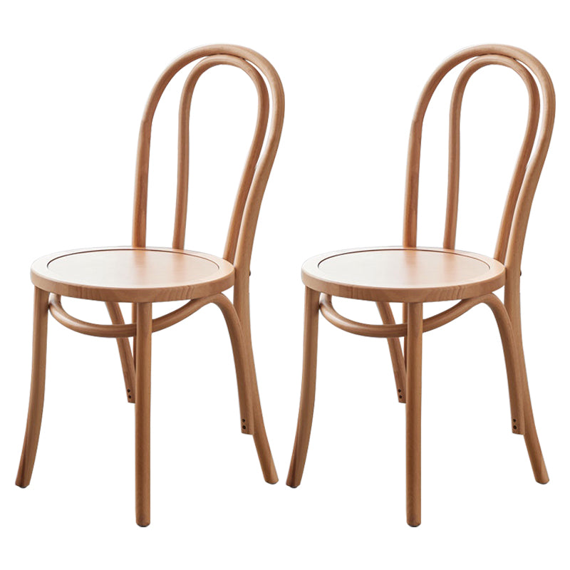 Traditional Wood Kitchen Dining Room Side Chair Windsor Back Chair Wood Wood 2 Piece Set Clearhalo 'Dining Chairs' 'Dining Tables & Seating' 'dining_chair' 'furn' 'furn_dining_chair' 'Furniture' 'furniture_dining_chair' 'Kitchen & Dining Furniture' 4746735