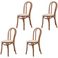 Traditional Wood Kitchen Dining Room Side Chair Windsor Back Chair Khaki Wicker & Rattan 4 Piece Set Clearhalo 'Dining Chairs' 'Dining Tables & Seating' 'dining_chair' 'furn' 'furn_dining_chair' 'Furniture' 'furniture_dining_chair' 'Kitchen & Dining Furniture' 4746739