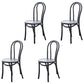 Traditional Wood Kitchen Dining Room Side Chair Windsor Back Chair Black Wood 4 Piece Set Clearhalo 'Dining Chairs' 'Dining Tables & Seating' 'dining_chair' 'furn' 'furn_dining_chair' 'Furniture' 'furniture_dining_chair' 'Kitchen & Dining Furniture' 4746748