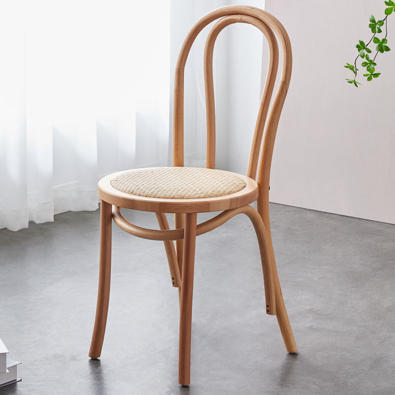 Traditional Wood Kitchen Dining Room Side Chair Windsor Back Chair Wood Wicker & Rattan 1 Piece Clearhalo 'Dining Chairs' 'Dining Tables & Seating' 'dining_chair' 'furn' 'furn_dining_chair' 'Furniture' 'furniture_dining_chair' 'Kitchen & Dining Furniture' 4746749