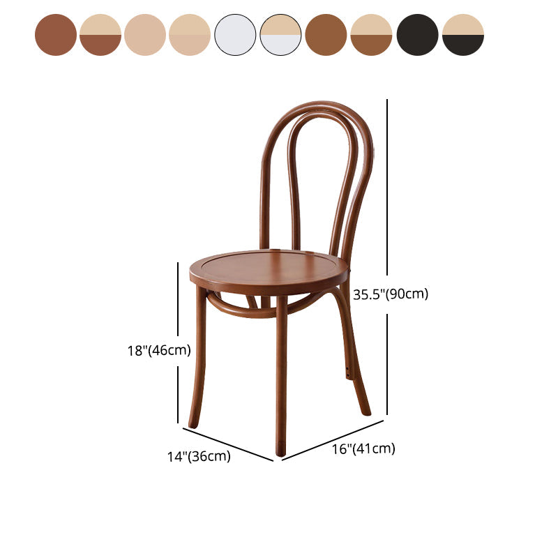 Traditional Wood Kitchen Dining Room Side Chair Windsor Back Chair Clearhalo 'Dining Chairs' 'Dining Tables & Seating' 'dining_chair' 'furn' 'furn_dining_chair' 'Furniture' 'furniture_dining_chair' 'Kitchen & Dining Furniture' 4746752