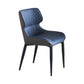 Contemporary Dining Wingback Side Chair Arm Chair with Metal Legs for Kitchen Blue 1 Piece Clearhalo 'Dining Chairs' 'Dining Tables & Seating' 'dining_chair' 'Furniture' 'furniture_dining_chair' 'Kitchen & Dining Furniture' 4746771