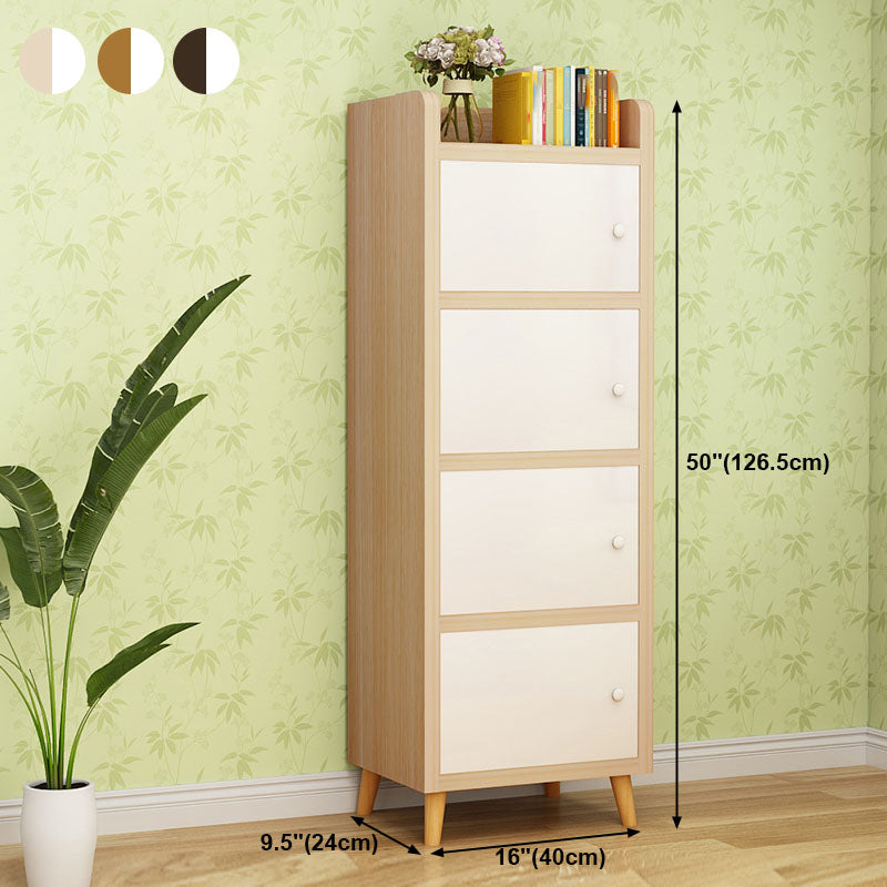 Contemporary Standard Bookcase Manufactured Wood Shelf with Doors for Home Office Clearhalo 'Bookcases' 'furn' 'furn_bookcases' 'Furniture' 'furniture_bookcases' 'kitchen' 'kitchen_bookcases' 'Living Room Furniture' 'Office Furniture' 4747363