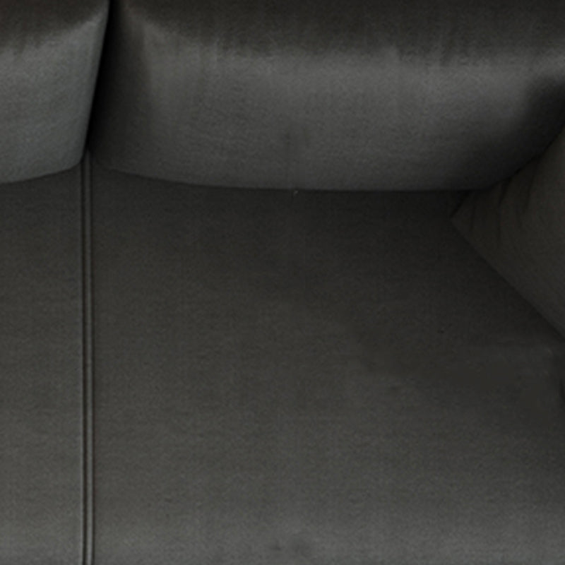 32.28" D x 72.83" W x 33.07" H Faux Leather Tuxedo Arm Sofa with Bolster Pillows Clearhalo 'furn' 'furn_sofas' 'Furniture' 'furniture_sofas' 'kitchen' 'kitchen_sofas' 'Living Room Furniture' 'Sofa' 'sofas' 4749183