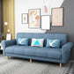 29.52"W Linen Solid Color Rolled Arm Convertible Sleeper Sofa for Bedroom Apartment Sky Blue Clearhalo 'furn' 'furn_sofas' 'Furniture' 'furniture_sofas' 'kitchen' 'kitchen_sofas' 'Living Room Furniture' 'Sofa' 'sofas' 4749190