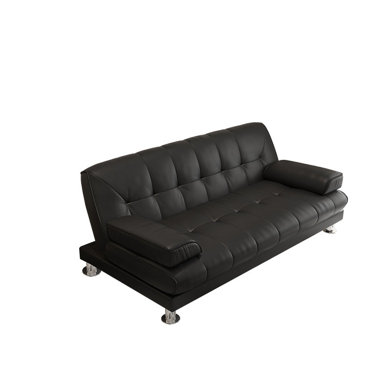 Pure Color Sofa Pillow Top Arm Reclining Loveseat Sofa for Living Room Clearhalo 'furn' 'furn_sofas' 'Furniture' 'furniture_sofas' 'kitchen' 'kitchen_sofas' 'Living Room Furniture' 'Sofa' 'sofas' 4749215