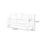 Scandinavian Loose Back Fabric Sofa 30.7" H Square Arm Loveseat Clearhalo 'furn' 'furn_sofas' 'Furniture' 'furniture_sofas' 'kitchen' 'kitchen_sofas' 'Living Room Furniture' 'Sofa' 'sofas' 4749244