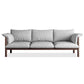Contemporary Square Arm Standard Sofa with Bolster Pillows for Living Room, Apartment Grey Clearhalo 'furn' 'furn_sofas' 'Furniture' 'furniture_sofas' 'kitchen' 'kitchen_sofas' 'Living Room Furniture' 'Sofa' 'sofas' 4749268