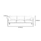 Contemporary Square Arm Standard Sofa with Bolster Pillows for Living Room, Apartment Clearhalo 'furn' 'furn_sofas' 'Furniture' 'furniture_sofas' 'kitchen' 'kitchen_sofas' 'Living Room Furniture' 'Sofa' 'sofas' 4749278