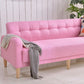 Pure Color Sofa Tufted Back Square Arm Sofa for Living Room Home Clearhalo 'furn' 'furn_sofas' 'Furniture' 'furniture_sofas' 'kitchen' 'kitchen_sofas' 'Living Room Furniture' 'Sofa' 'sofas' 4749286