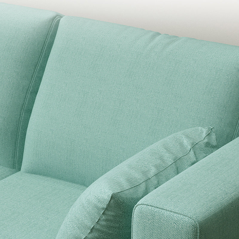 Contemporary Tuxedo Arm Standard Sofa with Bolster Pillows for Living Room, Apartment Clearhalo 'furn' 'furn_sofas' 'Furniture' 'furniture_sofas' 'kitchen' 'kitchen_sofas' 'Living Room Furniture' 'Sofa' 'sofas' 4749297