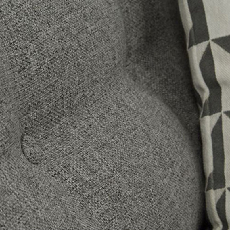 Tufted Flared Arm Sofa 3-Seater 34.64" H Linen Cushions Sofa Clearhalo 'furn' 'furn_sofas' 'Furniture' 'furniture_sofas' 'kitchen' 'kitchen_sofas' 'Living Room Furniture' 'Sofa' 'sofas' 4749355