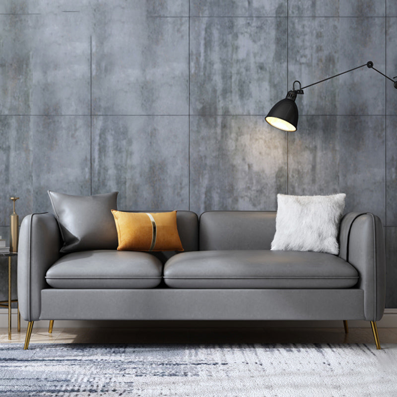 Faux Leather Modern Sofa 30"W Sofa with Storage for Living Room 70.9"L x 30"W x 28"H Clearhalo 'furn' 'furn_sofas' 'Furniture' 'furniture_sofas' 'kitchen' 'kitchen_sofas' 'Living Room Furniture' 'Sofa' 'sofas' 4749363