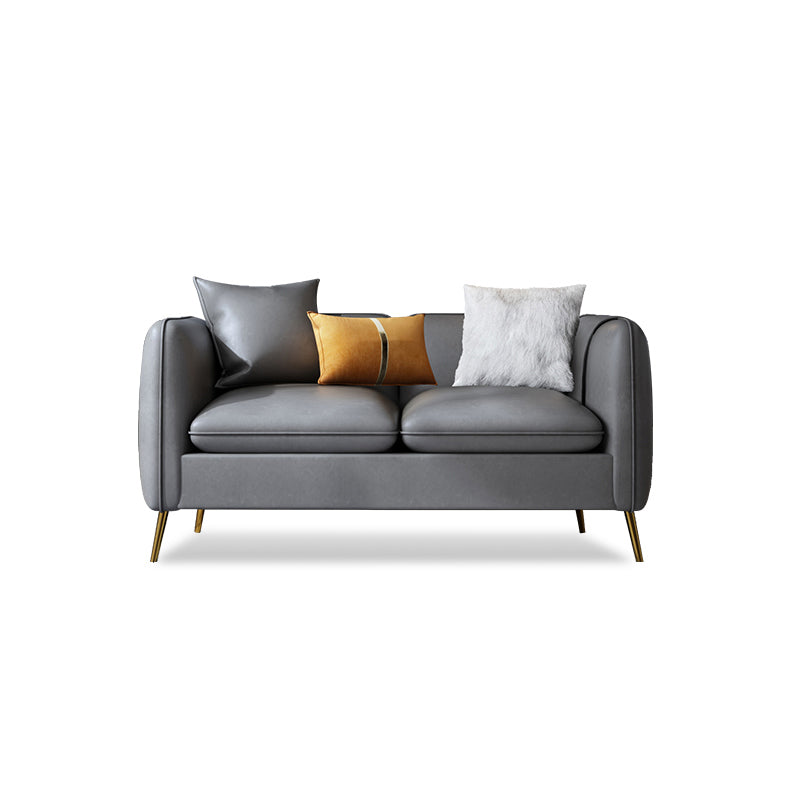 Faux Leather Modern Sofa 30"W Sofa with Storage for Living Room 55.1"L x 30"W x 28"H Clearhalo 'furn' 'furn_sofas' 'Furniture' 'furniture_sofas' 'kitchen' 'kitchen_sofas' 'Living Room Furniture' 'Sofa' 'sofas' 4749364