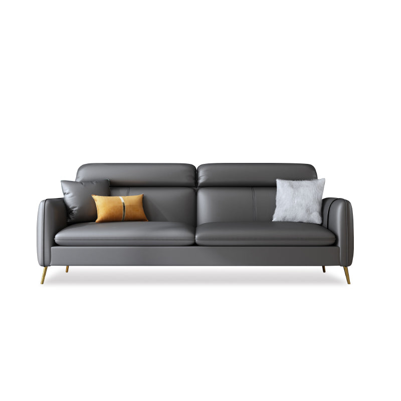 Faux Leather Modern Sofa 30"W Sofa with Storage for Living Room 85"L x 30"W x 39"H Clearhalo 'furn' 'furn_sofas' 'Furniture' 'furniture_sofas' 'kitchen' 'kitchen_sofas' 'Living Room Furniture' 'Sofa' 'sofas' 4749369